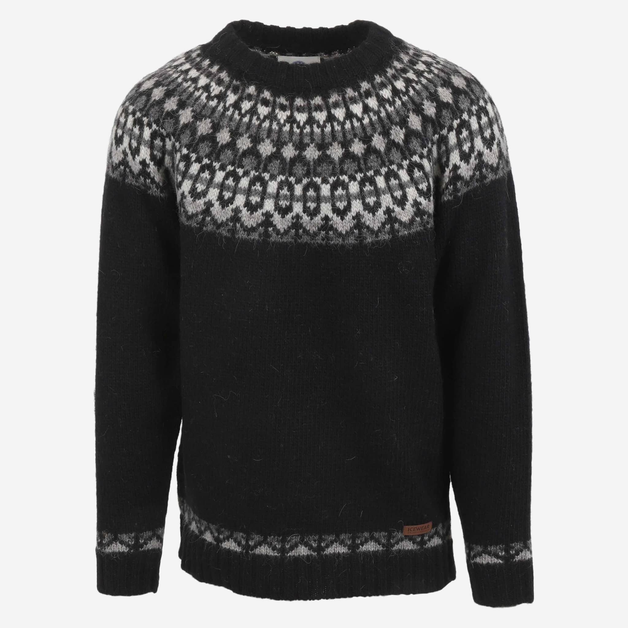 Fróði Icelandic Gemusterter Wollpullover