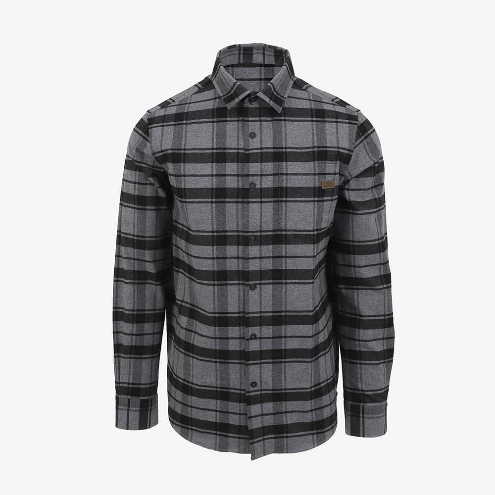 RUMUR hneppt flannel skyrta
